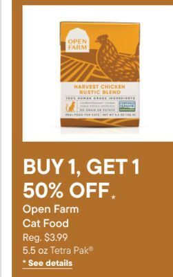 Petvalu Open farm cat food offer