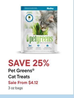 Petvalu Pet greens® cat treats offer