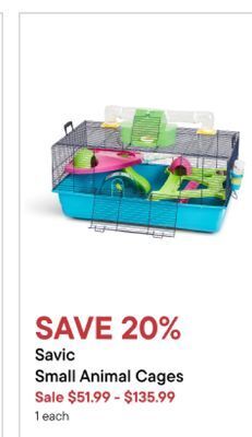 Petvalu Savic small animal cages offer