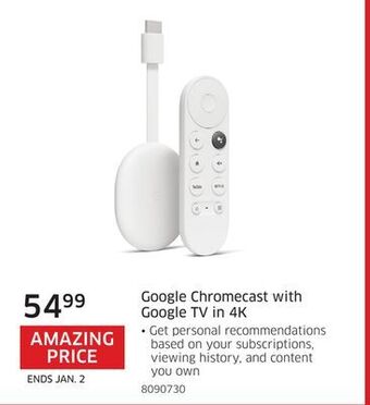 The Source Google chromecast with google tv in 4k offer