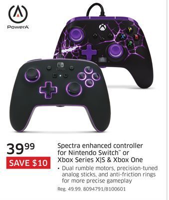 The Source Powera spectra enhanced controller for nintendo switch or xbox series x|s & xbox one offer