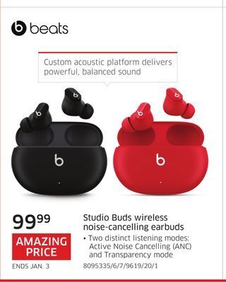 The Source Beats studio buds wireless noise-cancelling earbuds offer