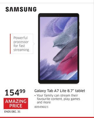 The Source Samsung galaxy tab a7 lite 8.7" tablet offer