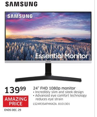 Samsung 24" fhd 1080p monitor