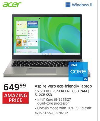 The Source Acer aspire vero eco-friendly laptop offer