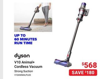 Visions Electronics Dyson v10 animal+ cordless vacuum offer