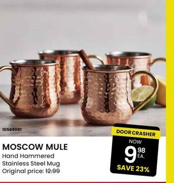 Stokes Moscow mule hand hammered stainless steel mug offer
