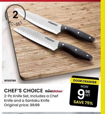 Stokes Chef's choice 2-pc knife set offer