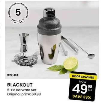 Stokes Blackout 5-pc barware set offer