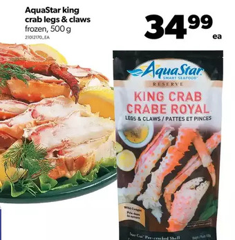 Real Canadian Superstore Aquastar king crab legs & claws offer