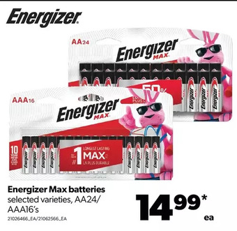 Real Canadian Superstore Energizer max batteries offer