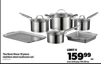 Real Canadian Superstore The rock wave 10 piece stainless steel cookware set offer