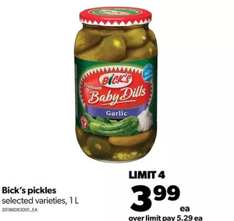 Real Canadian Superstore Bick's pickles offer