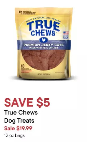 Petvalu True chews dog treats offer