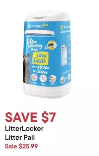 Petvalu Litterlocker litter pail offer