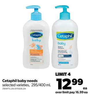 Real Canadian Superstore Cetaphil baby needs offer
