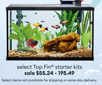 Petsmart Select top fin® starter kits offer