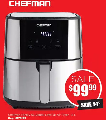 Kitchen Stuff Plus Chefman family xl digital low fat air fryer offer