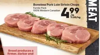 Calgary Co-op Boneless Pork Loin Sirloin Chops offer