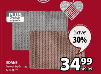 JYSK Edane velvet bath mat offer
