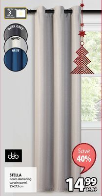 JYSK Stella room darkening curtain panel offer