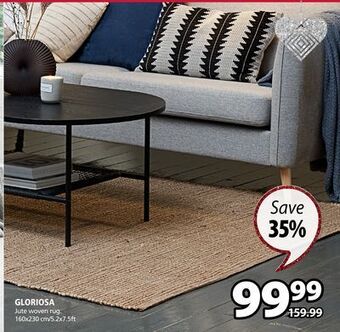 JYSK Gloriosa jute woven rug offer