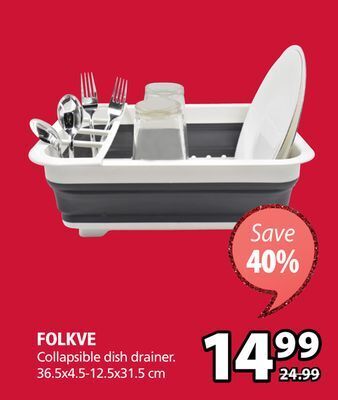JYSK Folkve collapsible dish drainer offer