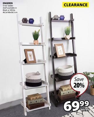 JYSK Engeren 5-tier ladder shelf offer