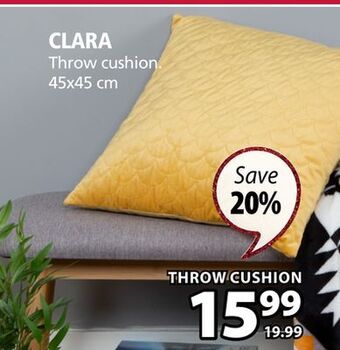 JYSK Clara throw cushion offer