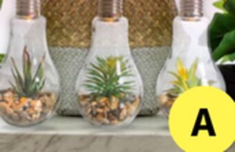 JYSK Oldenor led bulb with artificial plant offer