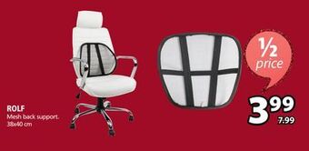 JYSK Rolf mesh back support offer