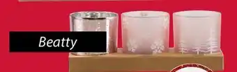 JYSK Beatty 3-pack glass candle holder offer