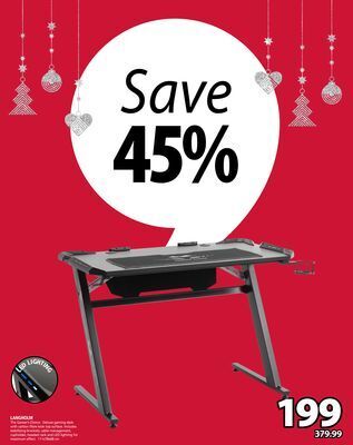 JYSK Langholm deluxe gaming desk offer