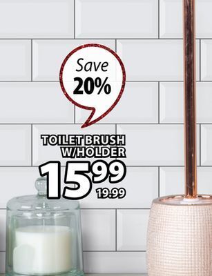 JYSK Alora toilet brush w/holder offer