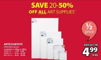 JYSK Artico/artiste stretched canvas offer