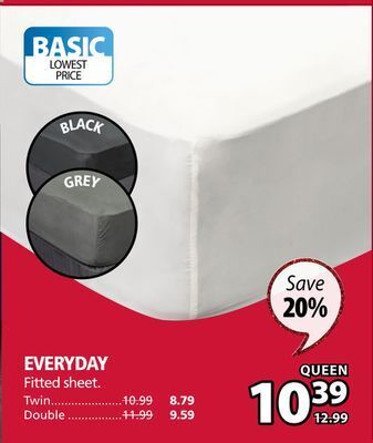 JYSK Everyday fitted sheet offer