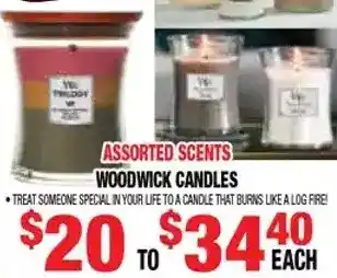 Len's Mill Stores Woodwick candles offer