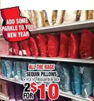 Len's Mill Stores All the rage sequin pillows offer