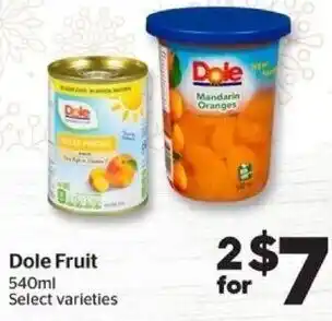 Calgary Co-op Dole Fruit 540 ml offer