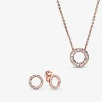 Pandora Cercle scintillant en pavé ensemble-cadeau de bijoux offer