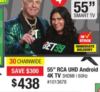 Bad Boy Superstore 55" rca uhd android 4k tv offer