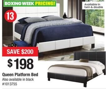 Bad Boy Superstore Queen platform bed offer