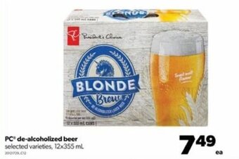 Real Canadian Superstore PC de-alcoholized beer 12x355ml offer