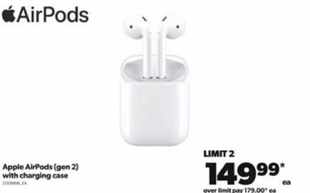 Real Canadian Superstore Apple Airpods (gen 2) with charging case offer