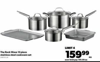 Real Canadian Superstore The Rock Wave 10 piece stainless steel cookware set offer