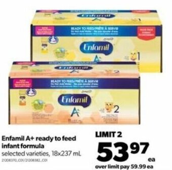 Real Canadian Superstore Enfamil A+ ready to feed infant formula 18x237ml offer
