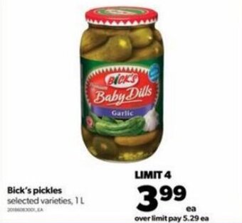 Real Canadian Superstore Bick's pickles offer
