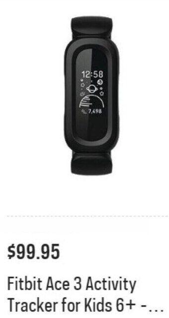 Sport Chek Fitbit Ace 3 activity tracker for kids 6+ offer