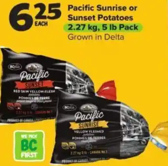 Thrifty Foods Pacific Sunrise or Sunset Potatoes 2.27 kg offer