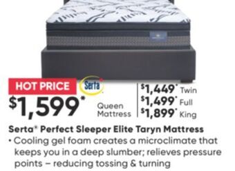 Sleep Country Serta perfect sleeper elite taryn mattress offer